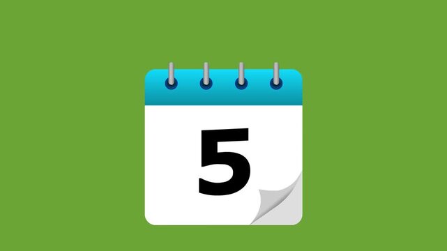 Calendar flip animation