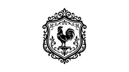 Intricate rooster crest with complex filigree ornamentation. © ragil