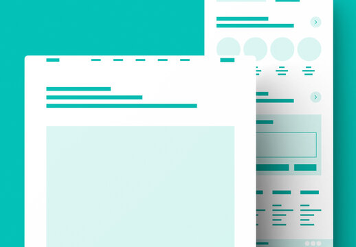 Minimal Wireframe Layout Template