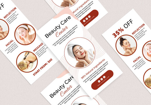 Multiple DL Flyer Presentation Mockup