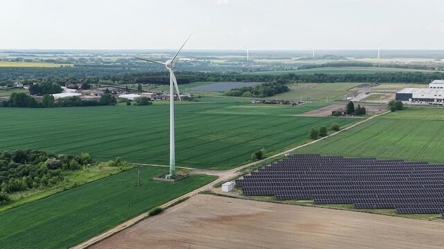 Renewable energy installation on rural farm
