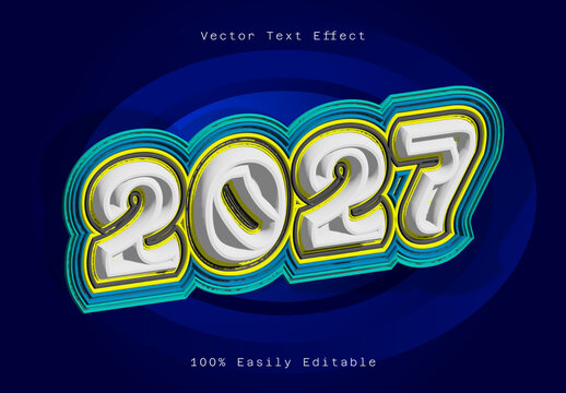3D Editable Numeric Text Effect