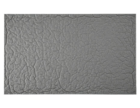 Rectangular textured gray foam mat for industrial with transparent backdrop