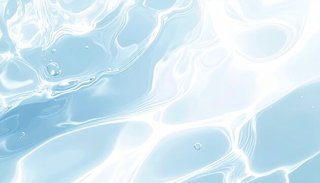 Light Blue Water Caustics Abstract Background
