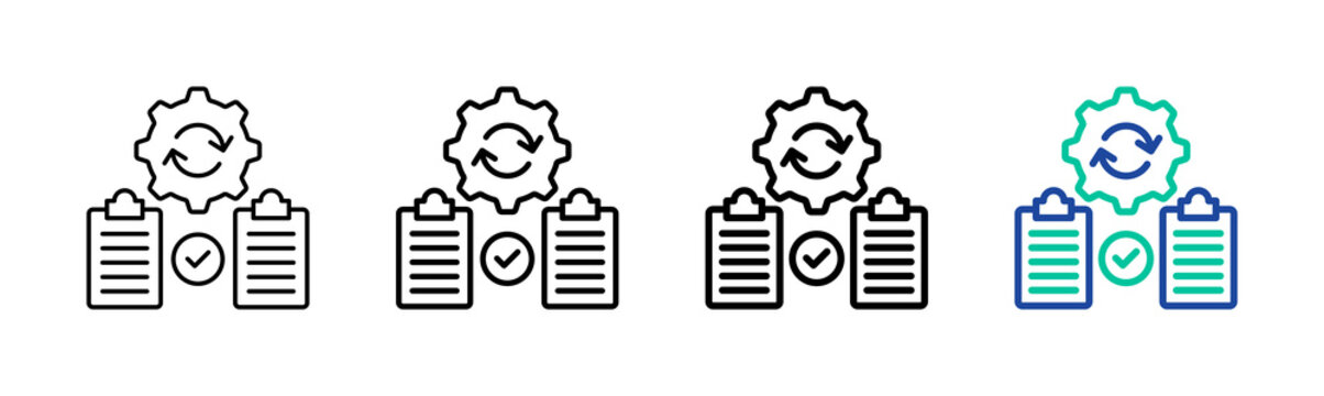 Automation Testing Icon Collection Different Style Outline