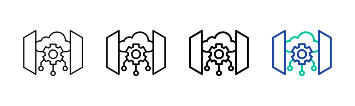 Api Gateway Icon Collection Different Style Outline