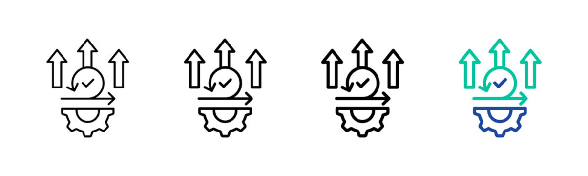 Iterative Development Icon Collection Different Style Outline