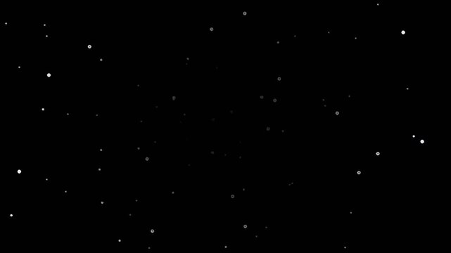 Dark Starfield Space Particle Motion Background