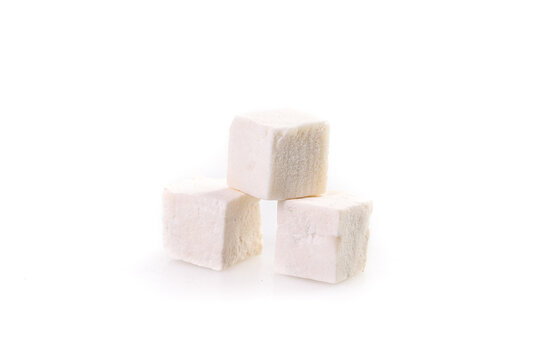 Traditional Chinese Poria Cocos Medicinal Fungus Blocks from Yunnan Province Studio Shot