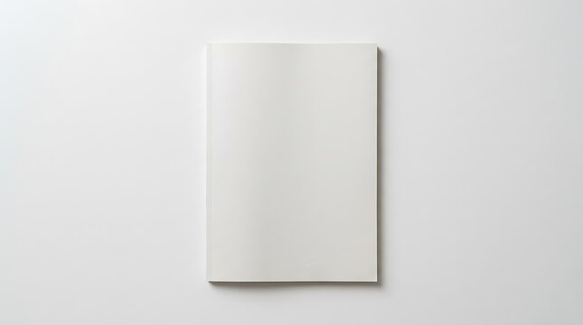 Blank white paper brochure or notebook cover mockup for your design presentation. magazine mockup psd