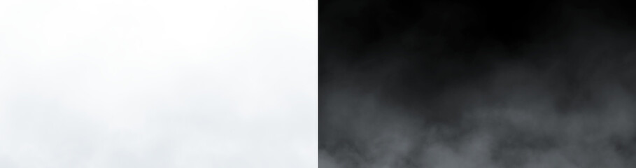 Obraz premium white fog PNG isolated on transparent background, realistic smoke and mist overlay for creative compositing, visual effects, photography and design