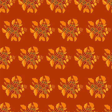 Warm Autumn Calico Blossom Design