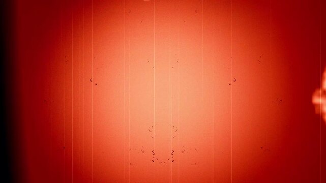 Retro 8mm Film Texture Overlay, Authentic Orange Light Leaks and Scratches, Organic Dust for Nostalgic Cinema Background, 4K Video