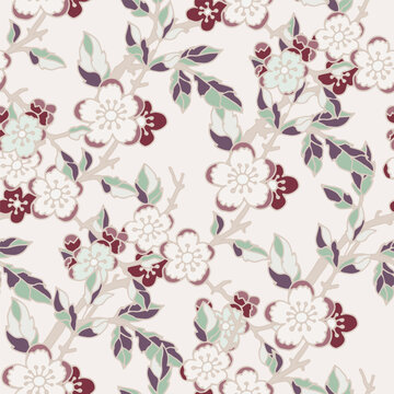 Elegant Vintage Spring Blossom Print