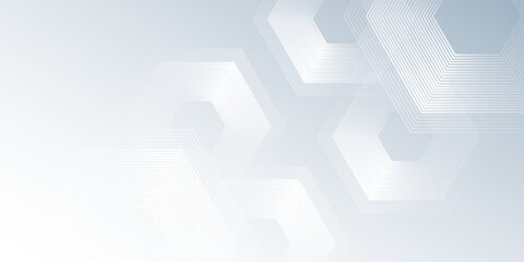 Fototapeta premium Vector white abstract background with dynamic wavy hexagon texture. suitable for wallpaper abstract modern