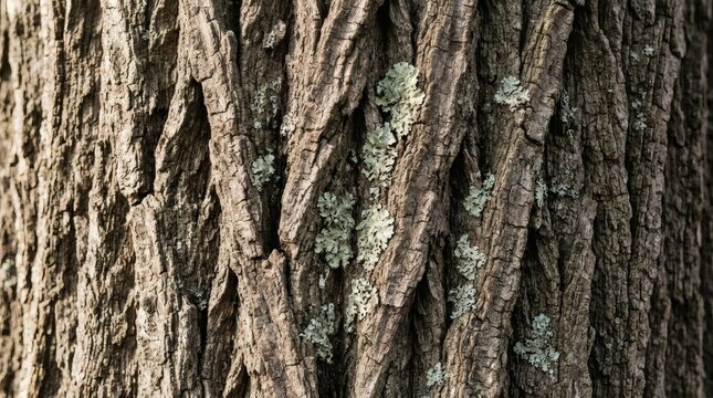 Tree bark texture with lichen.