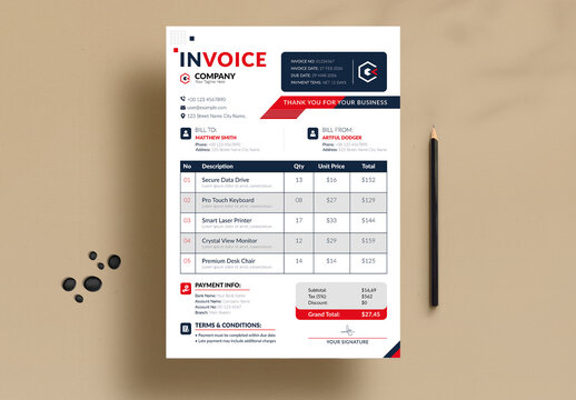 Invoice Template Layout