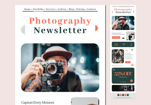 Photography Newsletter Template
