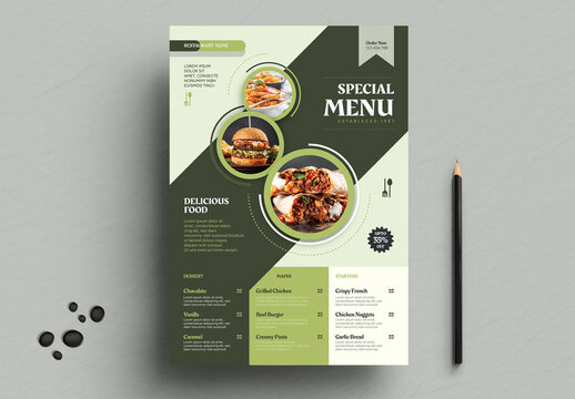 Restaurant Food Flyer Template