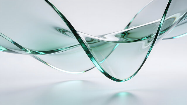 Ultra-close view of a stretched transparent glass membrane suspended in air