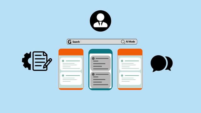 Ai search engine optimization and digital strategy concept