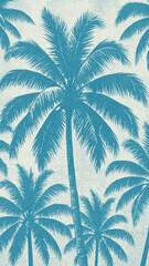 Obraz premium Tropical palm tree mobile wallpaper