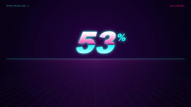 Animated of Retro Arcade Neon Glow