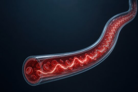Transparent Artery With Controlled Pressure Waves and Blood Cells