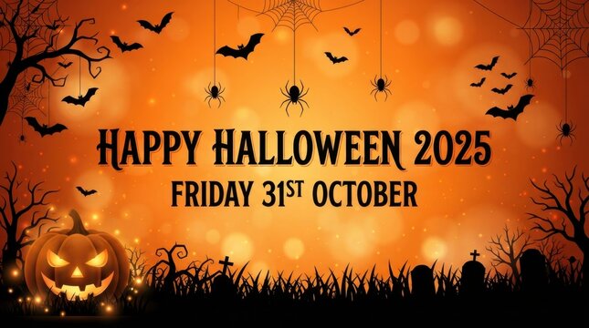 Happy Halloween 2025 Banner