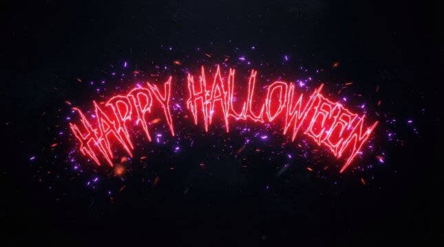 Glowing Halloween Neon Sign