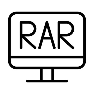 RAR Vector Icon
