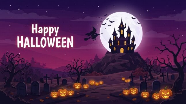 Haunted Halloween Castle Night