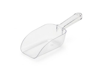 Fototapeta premium Clear plastic utility scoop for dry goods isolated on white