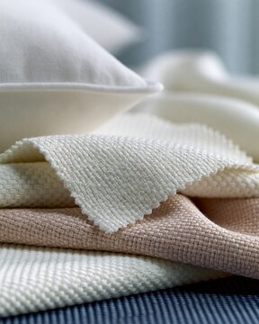 Cotton Weave Fabric Samples with Pillow in Wellness Classroom Setup