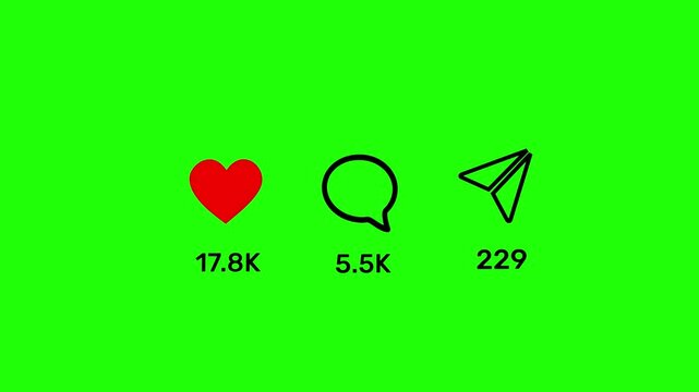 Viral Content of Social Media Animation. Like comment and share social media animation.