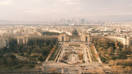 view of paris from eiffel tower