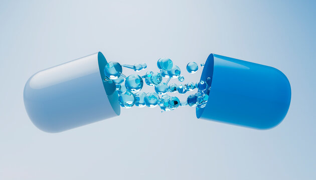 Pharma Molecular Particle 3D Design