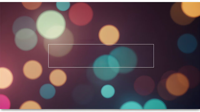 Luxury Glowing Bokeh Background with Elegant Copy Space Presentation Frame Design