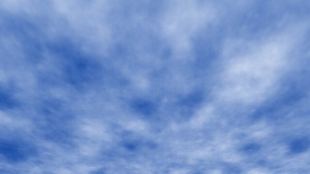 A bright, clear blue sky with scattered fluffy white clouds creates a peaceful and scenic outdoor atmosphere perfect for nature, weather, and landscape themes.