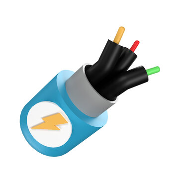 Electrical Cable 3D Illustration