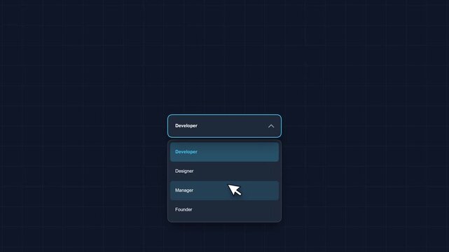 Modern Basic Cursor Clicking Search Bar Menu Motion Graphics Animation
