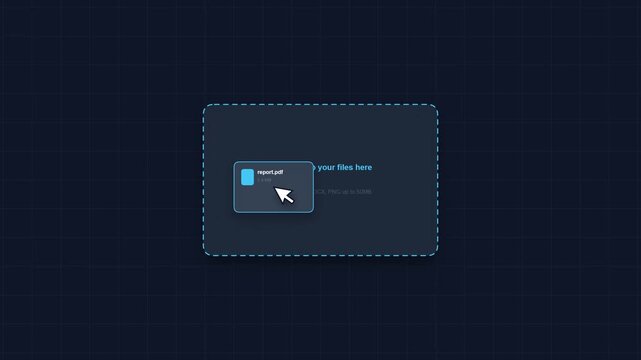 Minimal Digital Interface with Basic Cursor Arrow Motion Graphics