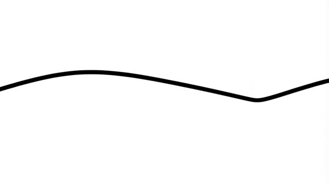 Minimalist animated line chart with a smooth up and down movement