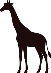 Giraffe silhouette vector icon © Muhammad