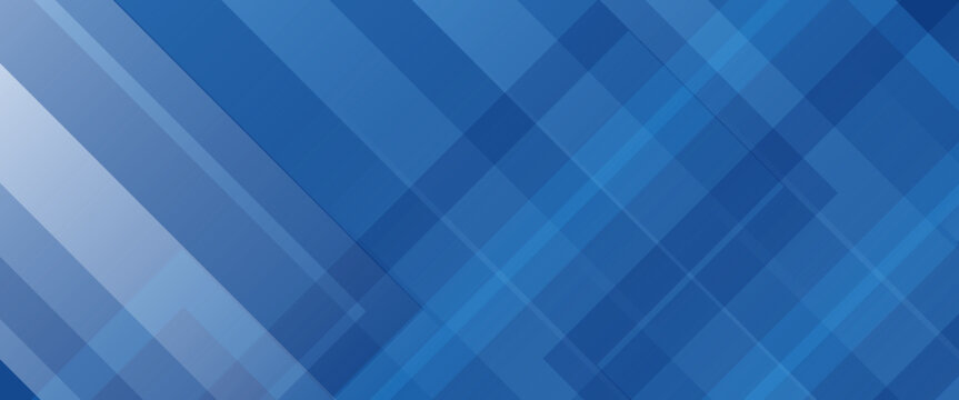 Abstract bacgkround blue and white gradient. Modern blue abstract rectangle box lines background for presentation design, banner, brocure, and business card