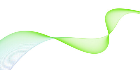 Abstract light green flowing wave line background © png vector