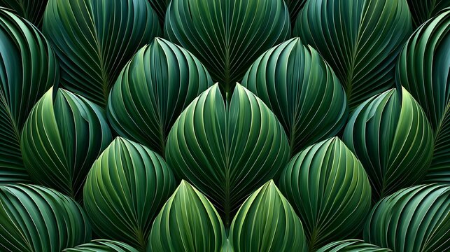 lush green leaves pattern background