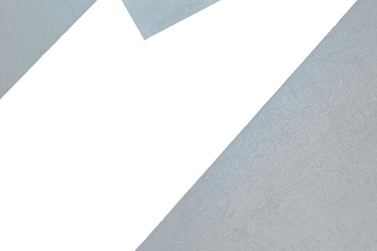 Light grey textured concrete geometric frame with copy space, minimal abstract background template