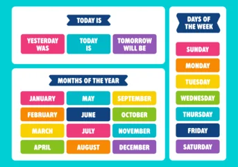 Classroom Calendar Cards with Months, Days of the Week and Today Board Printable © C Design Studio