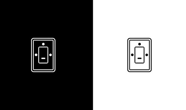 switch icon silhouette vector illustration, switch on and off icon silhouette vector illustration, switch, on, off, power off, power on, illustration, button of on and of silhouette vector,